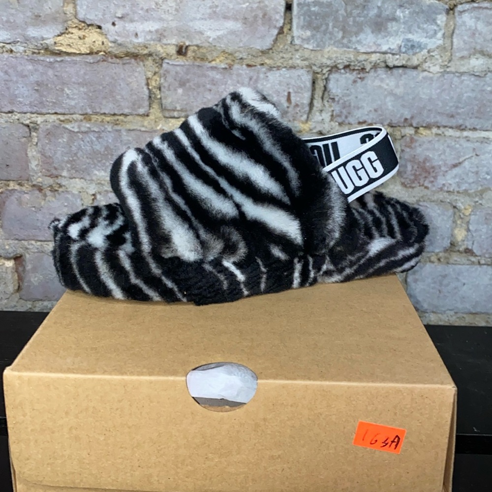 UGG Fluff Yeah Kids- Zebra